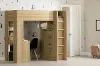 13458 Logik Natural Twin Loft Bed with Desk - South Shore