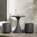 15240 Dalya Dark Gray 3-Piece Outdoor Bistro Set - South Shore