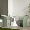 15243 Dalya Sage Green and White 3-Piece Outdoor Bistro Set - South Shore