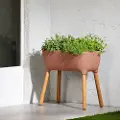 15326 Dalya Burnt Orange Raised Planter - South Shore