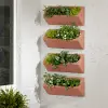 15328 Dalya Burnt Orange Wall Planters, Set of 4