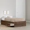 15442 Yodi Walnut Twin Storage Bed - South Shore