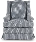 Natasha Chambray Swivel Glider