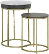 77218 Cameron Park Round Nesting End Tables, Set of 2