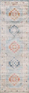 A181-MULTI-2.6X8-ASH301 Ashland 3 x 8 Bernard Multicolor Rug