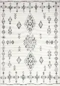 M133-IV-5X7.6-BN24 Marrakesh 5 x 8 July Ivory Wool Area Rug