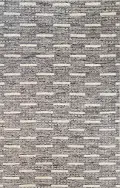 M133-GY-5X7.6-BN25 Jedediah 5 x 8 Wool Hand Knotted Gray Area Rug