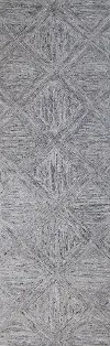 R130-GY-2.6X8-LC172 Verona Nayla Gray Wool Runner Rug
