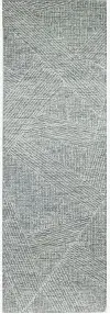 R131-TE-2.6X8-AL120 Valencia Nathanial Wool Hand Tufted Teal Runner Rug