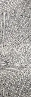 R131-GY-2.6X8-AL134 Valencia Neela Gray Wool Hand Tufted Runner Rug