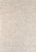S185-BE-5X8-ST283 Chelsea Trenton 5 x 8 Beige Wool Hand Tufted Area Rug