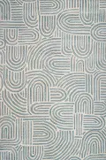 S185-IVTE-4X6-ST283 Chelsea Trenton 4 x 6 Teal Wool Hand Tufted Area Rug