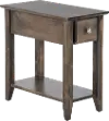 Archbold Dark Brown Chairside Table