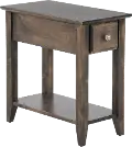 Archbold Dark Brown Chairside Table
