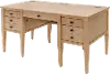 Laurel Natural Oak Half Pedestal Desk