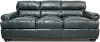 Hunter Green Leather Sofa