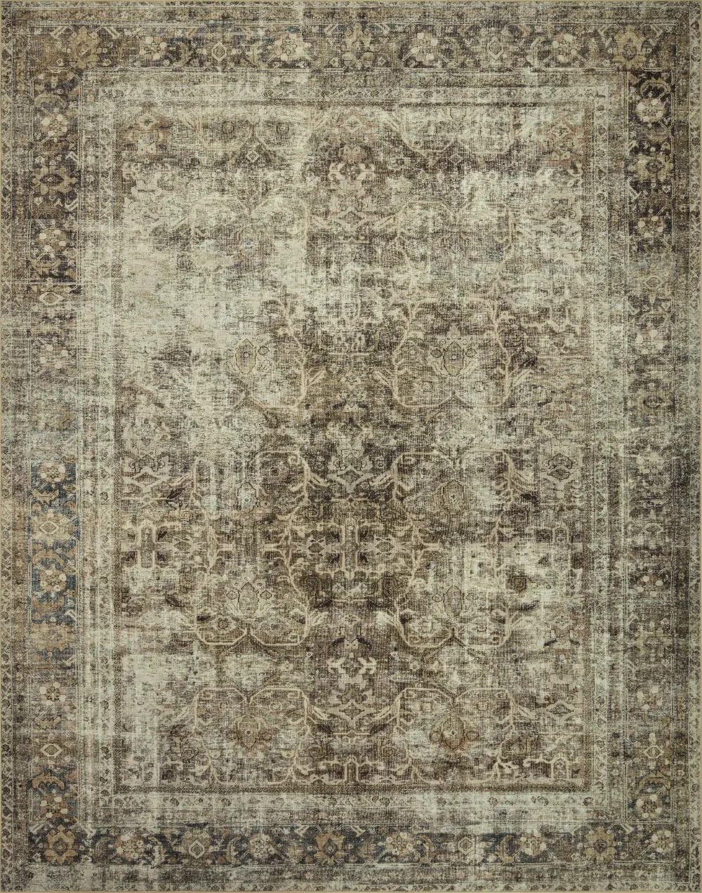 SIN-O1MHPEBT8.6X11.6 Sinclair 9 x 12 Antique Pebble Taupe Area Rug-1