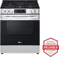 LSGL5831F LG 5.8 Cu Ft Front Control Gas Range - Stainless Steel