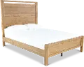 Boho Sandstone Tan King Panel Bed