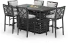 Venetia 7 Piece Fire Pit Bar Set