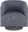Brylee Blue Swivel Accent Chair