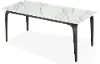 Nicoya White Stone and Metal Dining Table