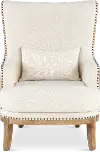 Kjirsten White and Cream Accent Chair