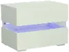 Dreamy White Nightstand with LED Light
