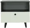 Dreamy Black and White Nightstand