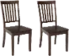 Simplicity Dark Brown Dining Chair, Set of 2
