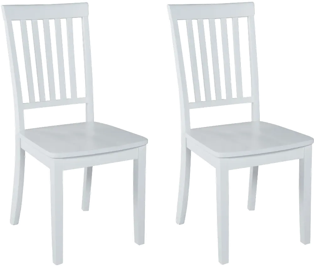 Simplicity White Dining Chair, Set of 2-1
