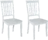 Simplicity White Dining Chair, Set of 2