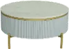 Deco White Round Cocktail Table
