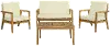 Cape Cod Natural 4 pc Outdoor Seating Set