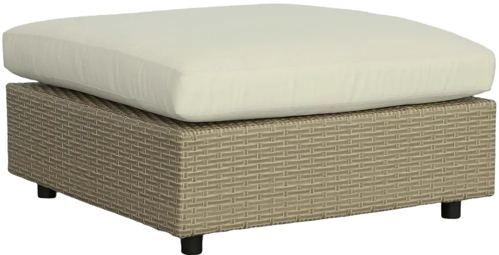 Shelter Island Outdoor Ottoman with Cushion-1