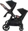 VCHD-MV303-01B Venice Child Maverick Single to Double Stroller with 2nd Toddler Seat