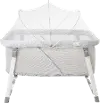 VCHD-MD02-01 Venice Child Malibu Dreams Gray Rocking Mini Bassinet