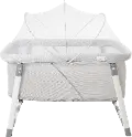 VCHD-MD02-01 Venice Child Malibu Dreams Gray Rocking Mini Bassinet