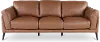 Paris Brown Leather Sofa