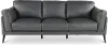 Paris Gray Leather Sofa