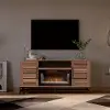 Lovell Walnut 60 Fireplace TV Stand