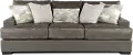 DODGE/WINNERGREY/SOFA Dodge Gray Leather-Match Sofa