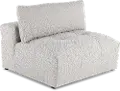 Preston Pearl White Modular Armless Chair