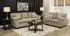 Wall St. Wheat Beige 7 Piece Living Room Set