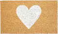 106761729 White Heart Doormat