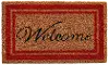 153031830WELC Red Border Welcome Doormat