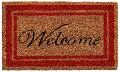 153031830WELC Red Border Welcome Doormat