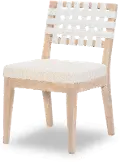 Biscayne Natural Pearl and Linen Dining Chair