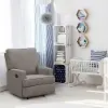 Salma Taupe 3-in-1 Glider Rocker Recliner