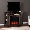 FP1137556 Austindale Brown Electric Fireplace Media Mantel